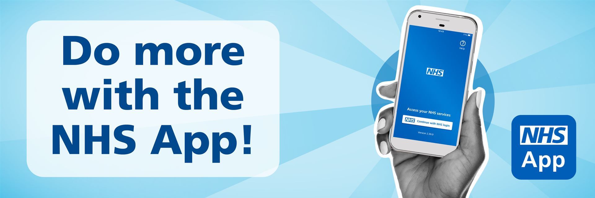 Do more with the NHS App banner